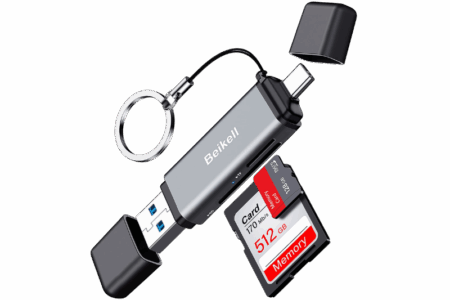 Beikell lecteur de cartes SD USB 3.0 et USB-C