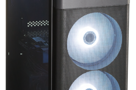 La tour gaming et multimédia entrée de gamme de la marque Medion, la Recon E45.