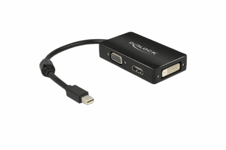 DELOCK Adaptateur mini Displayport 1.1 vers VGA/HDMI/DVI