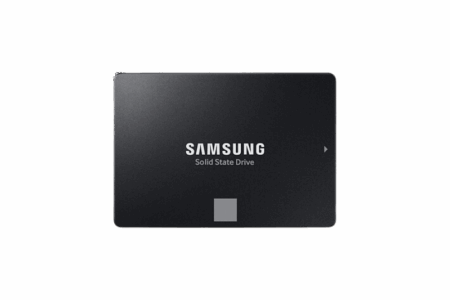 SSD SATA 2,5 pouces d'une capacité de 500 Go, modèle 870 EVO de la marque Samsung.