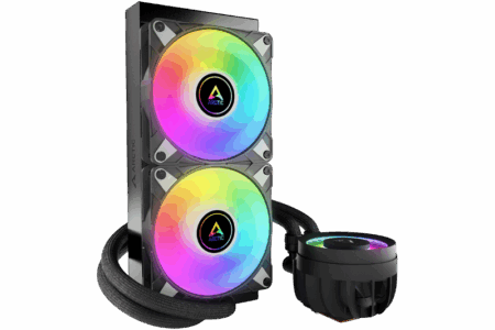 Système de refroidissement par eau (watercooling) de la marque Arctic.
